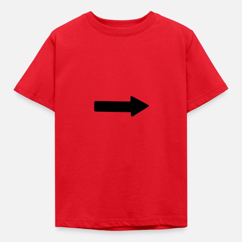 Pfeil (rechts) - Kinder T-Shirt - Rot