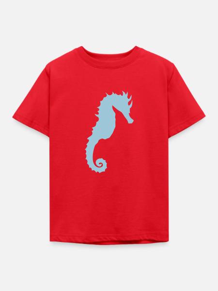 Seepferdchenform 0 - Kinder T-Shirt - Rot