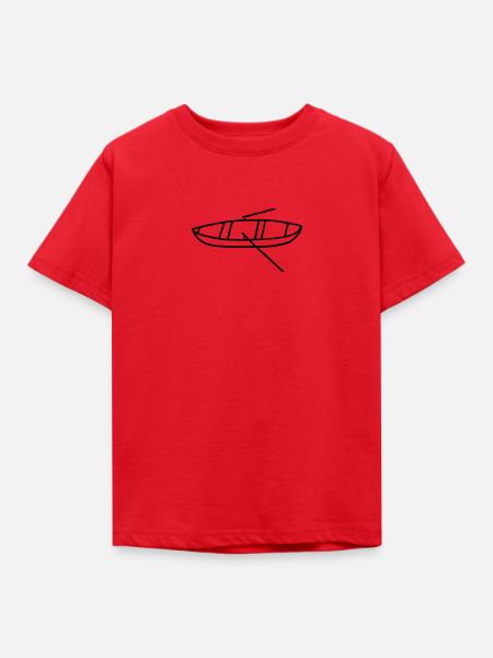 Ruderboot - Wassersport - Kinder T-Shirt - Rot