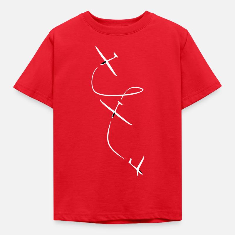 Glider Gliding Gliding Glider - Kids' T-Shirt - red