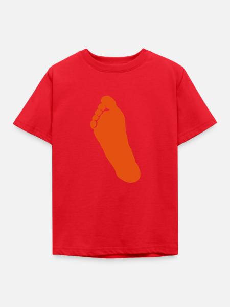 Fuß 18 - Kinder T-Shirt - Rot