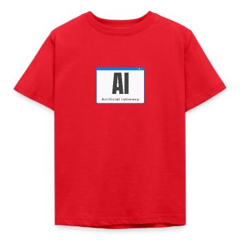 Artificial Intimacy Künstliche Intelligenz - Kinder T-Shirt - Rot - Vorne - AI Model Kid Male (0cm)