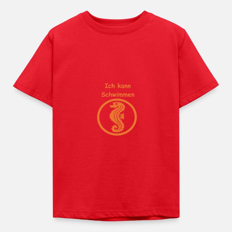 Seepferdchen - Kinder T-Shirt - Rot