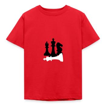 Chess, Checkmate - Kids' T-Shirt - red - Front - AI Model Kid Male (0cm)