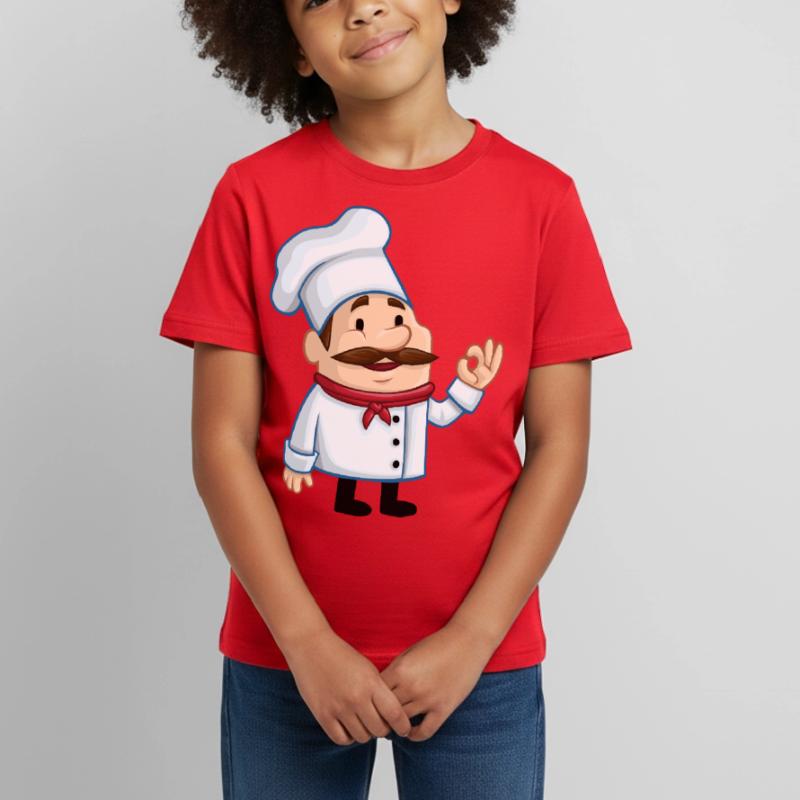 chef chef baker baecker kitchen kitchen kitchen1 Kids' T-Shirt