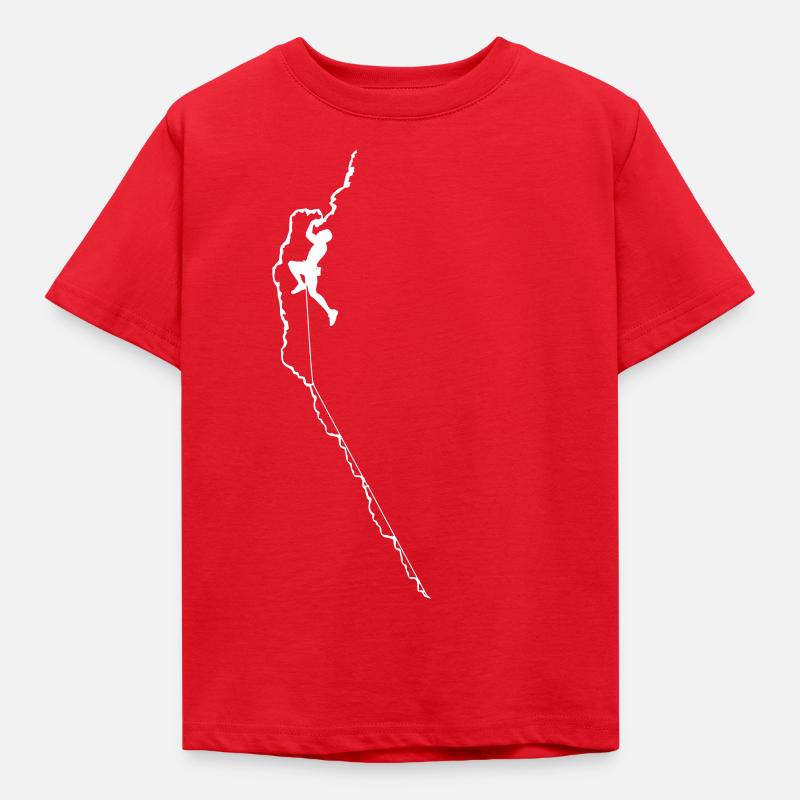 Klettern - Kinder T-Shirt - Rot
