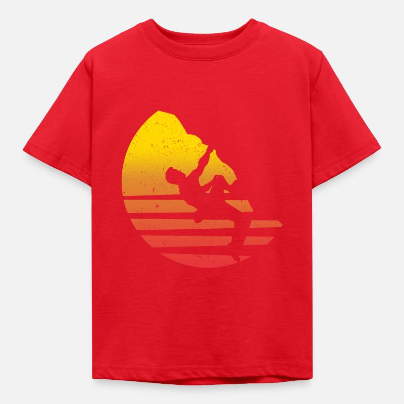 Klettern - Kinder T-Shirt - Rot