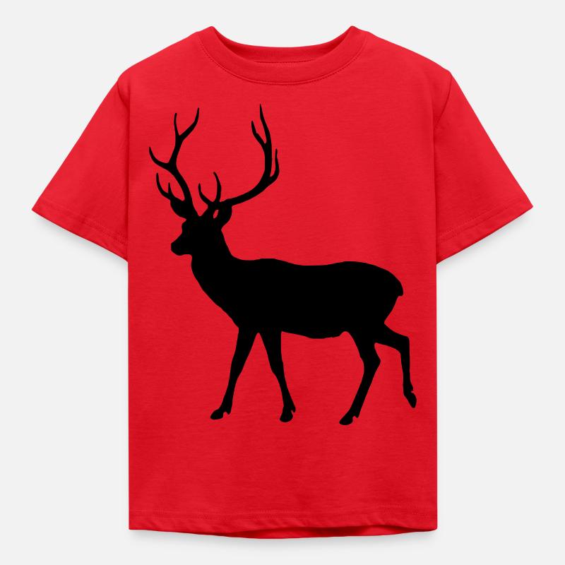 Deer - Kids' T-Shirt - red