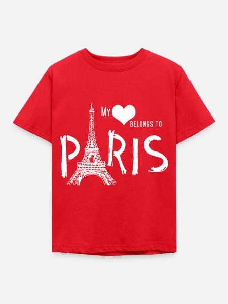 Paris - Kinder T-Shirt - Rot
