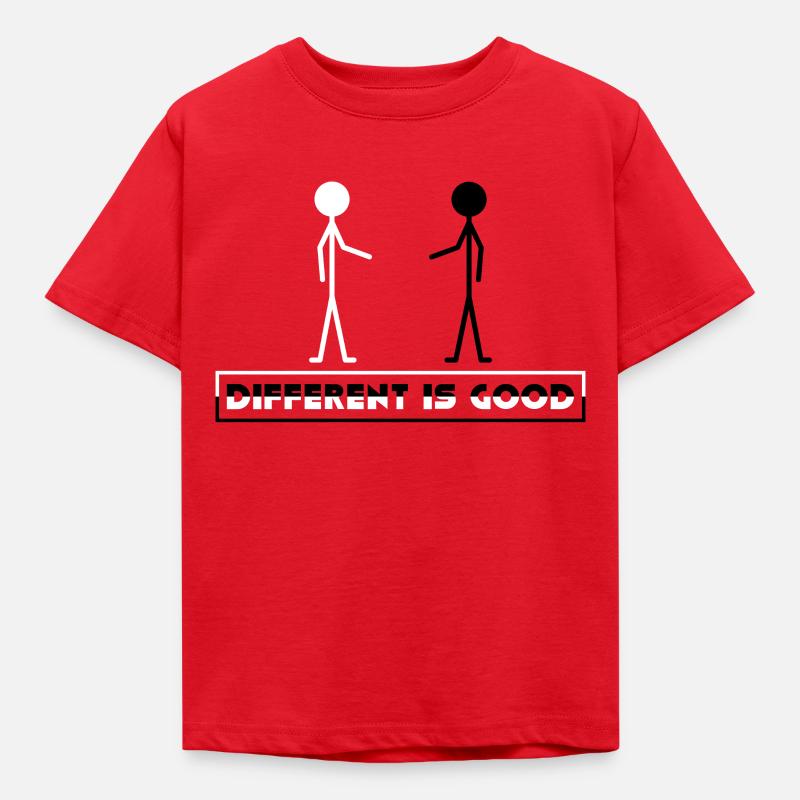 Anders sein ist gut - Kinder T-Shirt - Rot