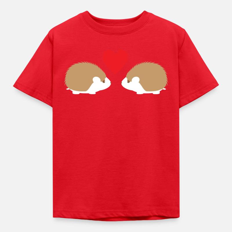 Hérisson - Hérisson Hérisson - Hérisson Fan - Hedgie - Love - T-shirt Enfant - rouge
