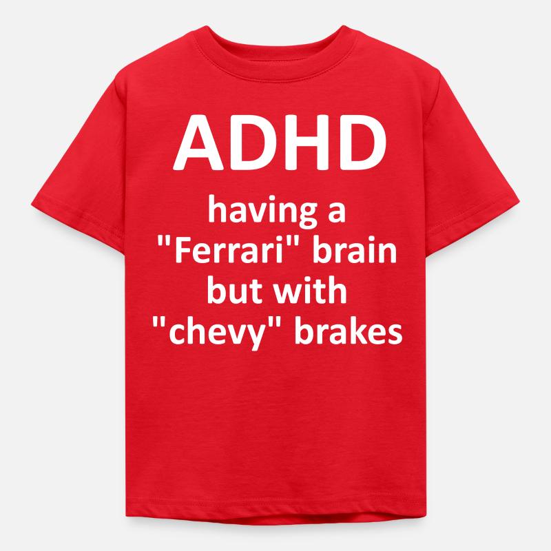 ADHD - Kids' T-Shirt - red