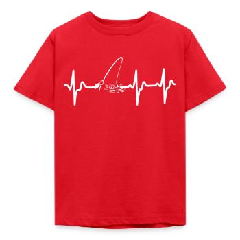 Angeln - Kinder T-Shirt - Rot - Vorne - AI Model Kid Male (0cm)
