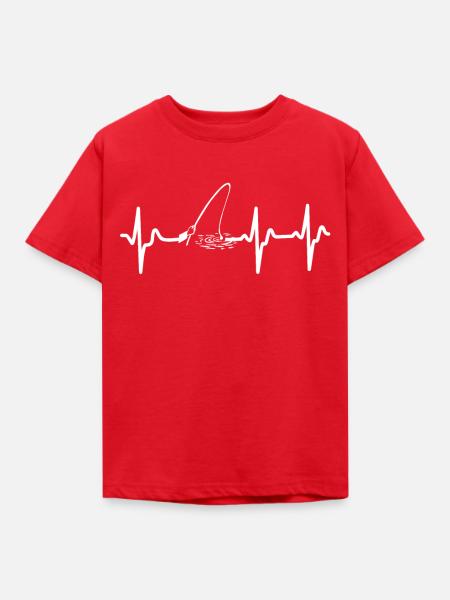 Angeln - Kinder T-Shirt - Rot