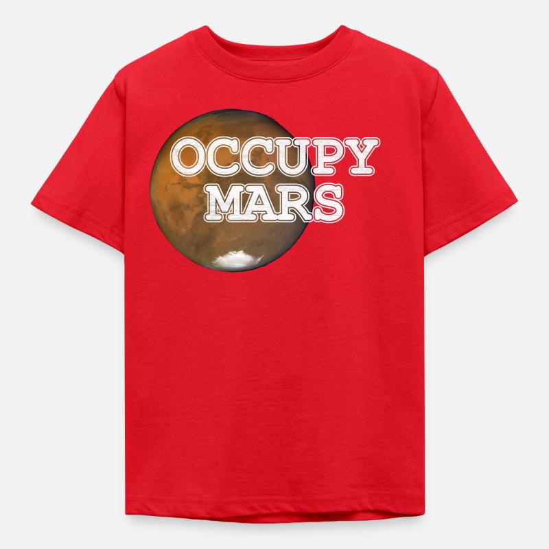 Mars Occupy Mars colonisation de Mars - T-shirt Enfant - rouge