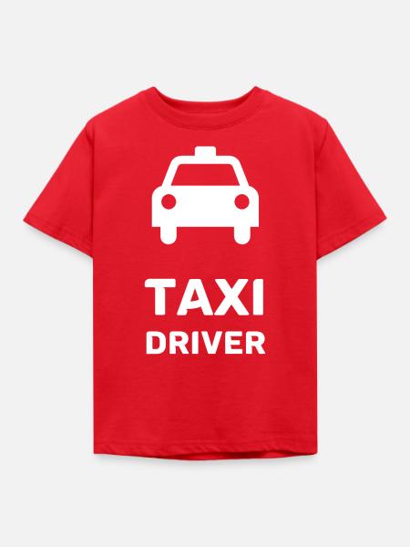 Taxifahrer - Kinder T-Shirt - Rot