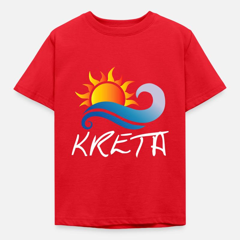 Kreta - Kinder T-Shirt - Rot