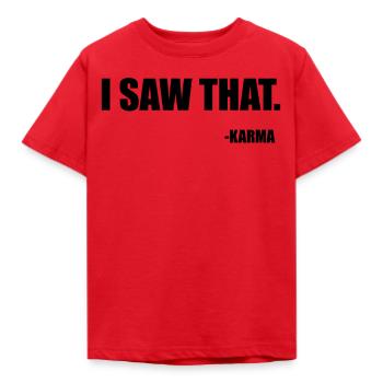 J'ai vu ça - T-shirt Enfant - rouge - Devant - AI Model Kid Male (0cm)