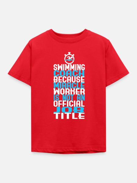 Schwimmlehrer - Kinder T-Shirt - Rot