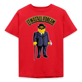 Biggi The Poe - Kids' T-Shirt - red - Front - AI Model Kid Male (0cm)