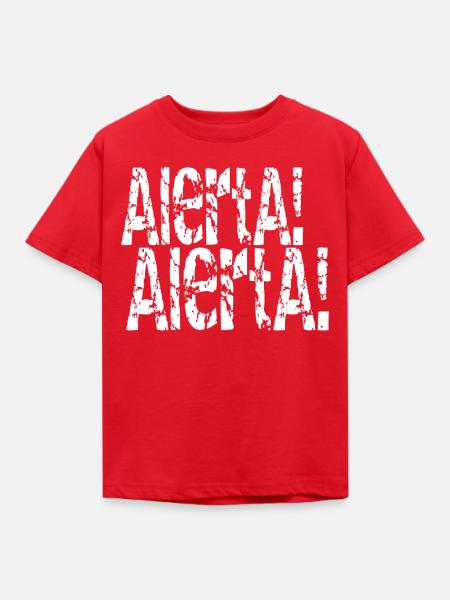 Alerta Alerta Antifaschista - Kinder T-Shirt - Rot