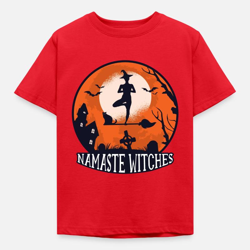 Sorcière d'halloween - T-shirt Enfant - rouge