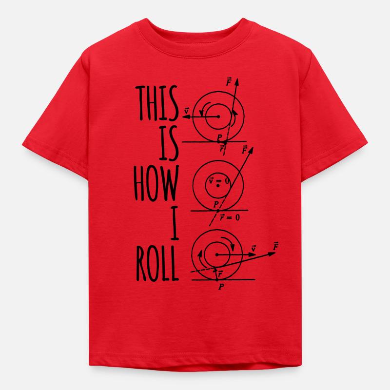 Nerd nerds physics - Kids' T-Shirt - red