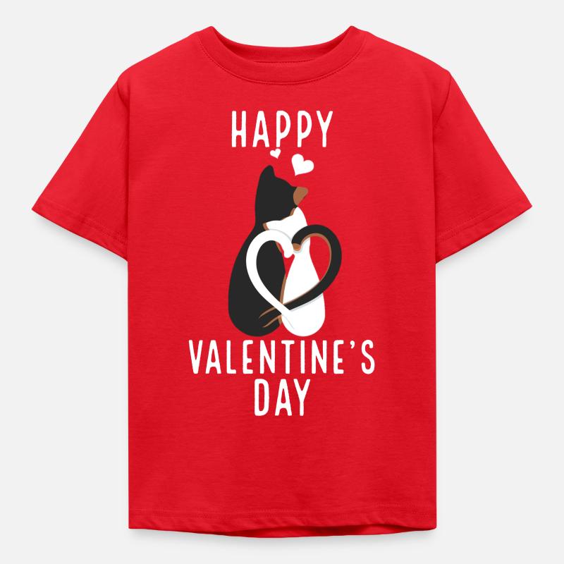 Saint-Valentin, Saint-Valentin, Saint-Valentin - T-shirt Enfant - rouge