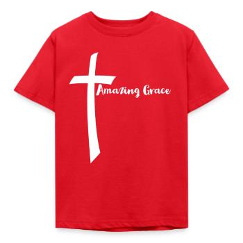 Jezus, Jezus, Jezus, Jezus Chrześcijański chrześcijanin - Koszulka dziecięca - czerwony - Przód - AI Model Kid Male (0cm)
