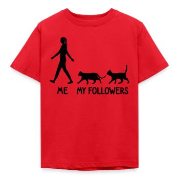 I Mes followers Cat Breeder Chat Chat chaton - T-shirt Enfant - rouge - Devant - AI Model Kid Male (0cm)