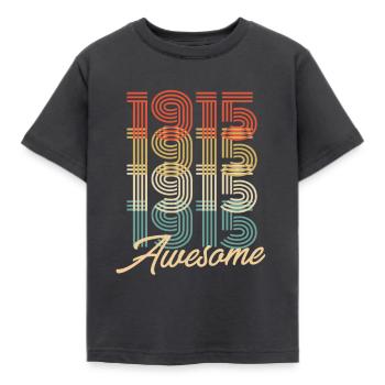 Funny Birthday Awesome 1915 - Kids' T-Shirt - dark grey - Front - AI Model Kid Female (0cm)