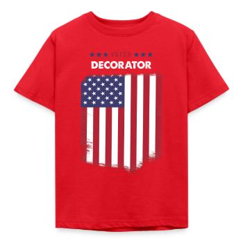 Voter Decorator - Kids' T-Shirt - red - Front - AI Model Kid Male (0cm)