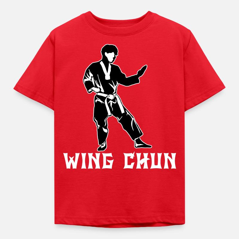 Wing Chun - T-shirt Enfant - rouge