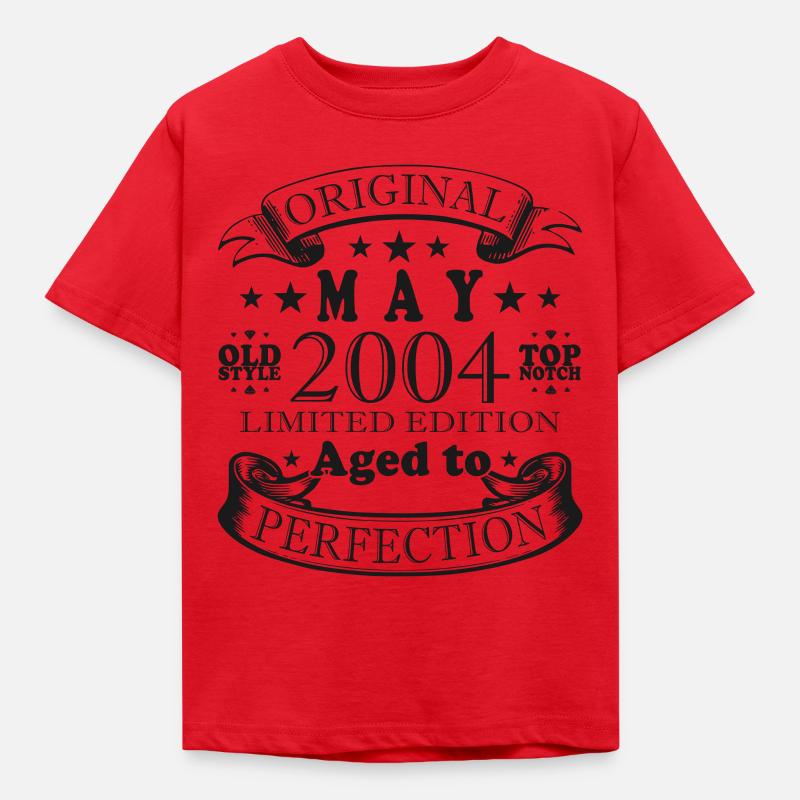 May 2004 Birthday Present May 2004 - May 2004 - Kids' T-Shirt - red