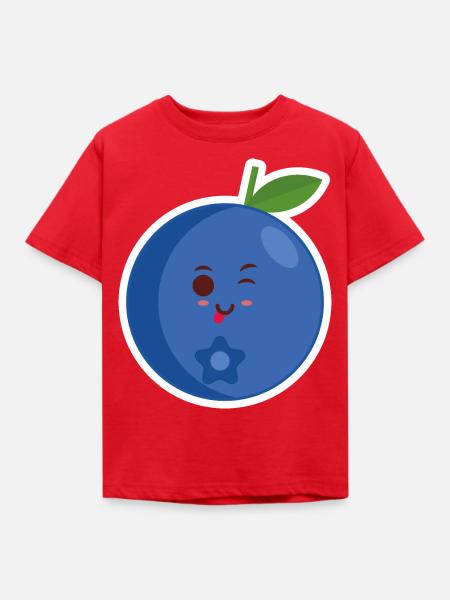 Heidelbeere - Kinder T-Shirt - Rot