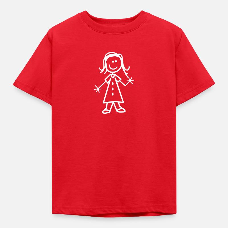 Mädchen - Kinder T-Shirt - Rot