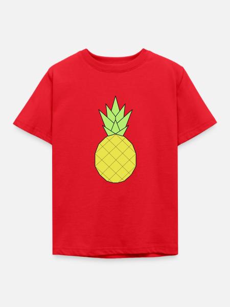 Ananas - Kinder T-Shirt - Rot