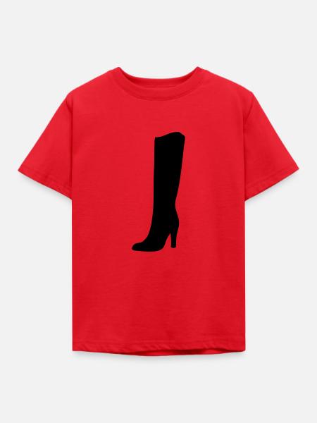 Stiefel - Kinder T-Shirt - Rot