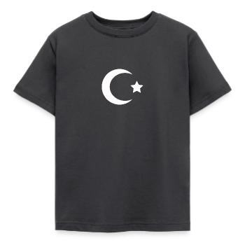 Crescent - Kids' T-Shirt - dark grey - Front - AI Model Kid Female (0cm)