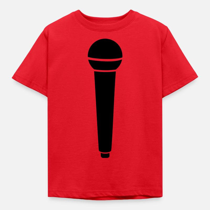 microphone - Kids' T-Shirt - red
