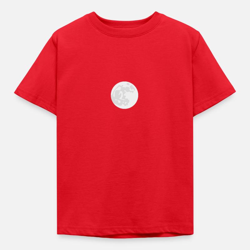 Mond Vollmond - Kinder T-Shirt - Rot