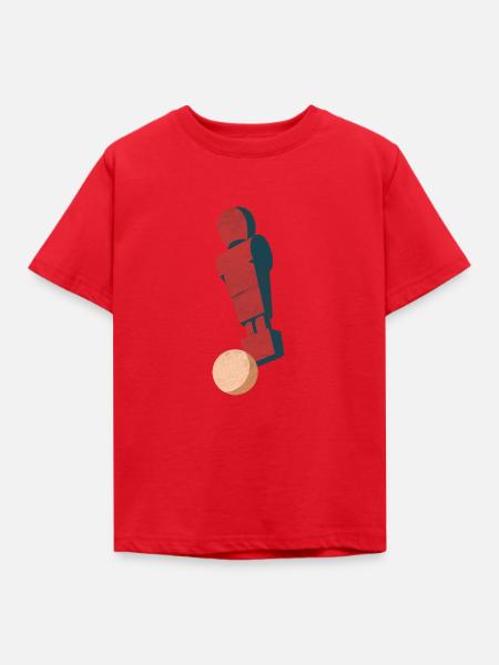 Tischfussball - Kinder T-Shirt - Rot