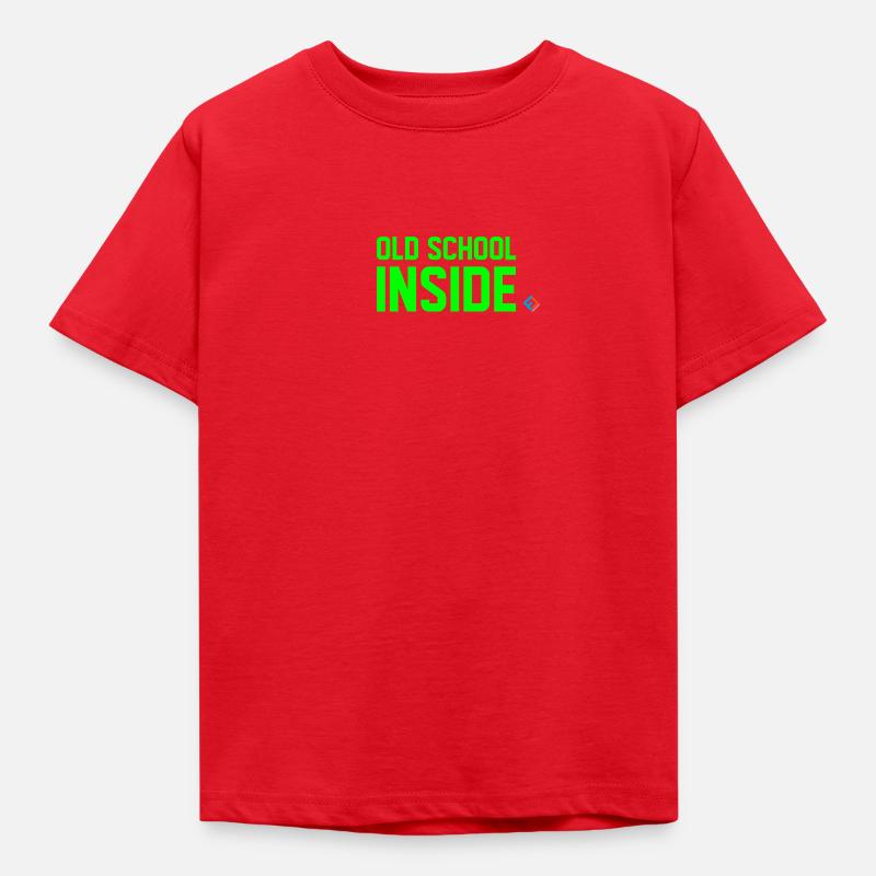 Old School Inside Green - T-shirt Enfant - rouge