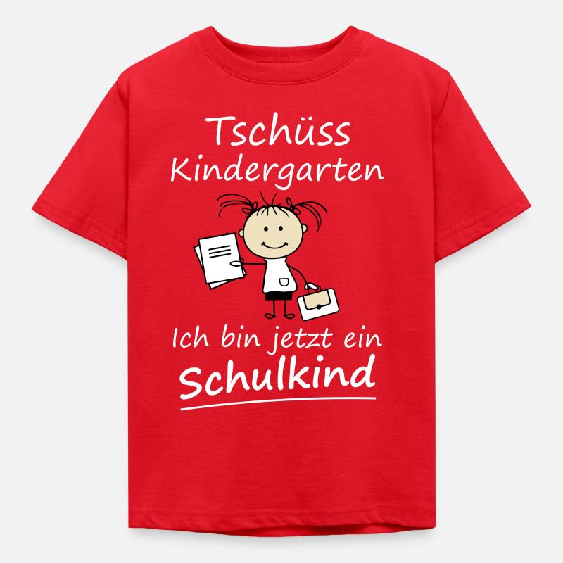 Kindergarten Schulkind Einschulung Shirt Geschenk - Kinder T-Shirt - Rot