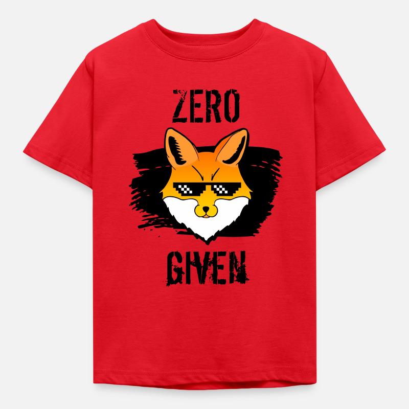 cool Zero Fox Given Shirt - Kids' T-Shirt - red