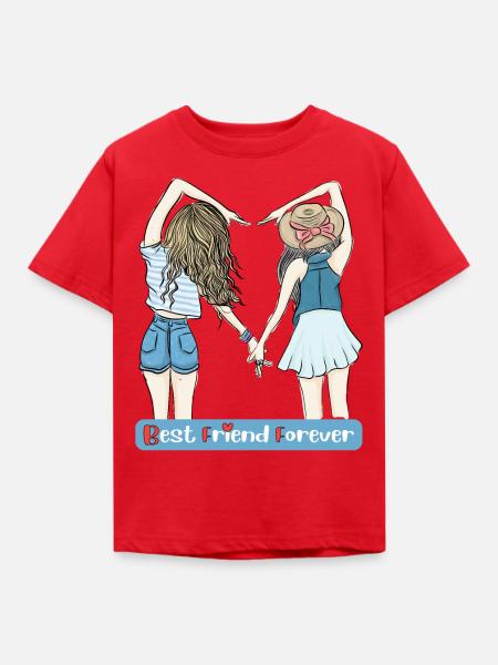 BFF - Best Friend Forever - Kids' T-Shirt - red