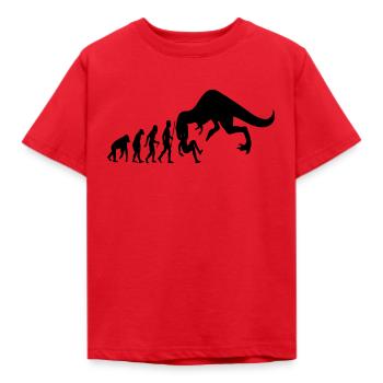t-rex dino dinosaure battement de coeur craie ur moment - T-shirt Enfant - rouge - Devant - AI Model Kid Male (0cm)