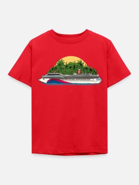 Karibik Kreuzfahrt - Kinder T-Shirt - Rot