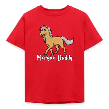 Horse Lovers - Morgan Daddy - Kids' T-Shirt - red - Front - AI Model Kid Male (0cm)