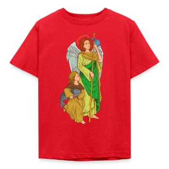 Archangel Raphael - Kids' T-Shirt - red - Front - AI Model Kid Male (0cm)